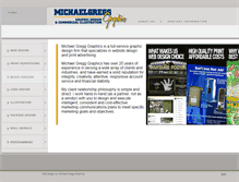 Tablet Screenshot of michaelgregggraphics.com